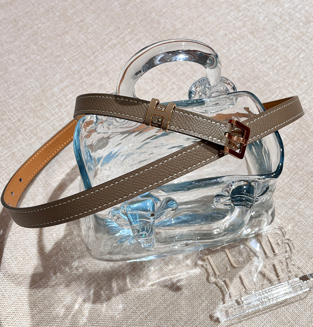[New] Hermès Pop H 15 Belt Etoupe Epsom CD 80