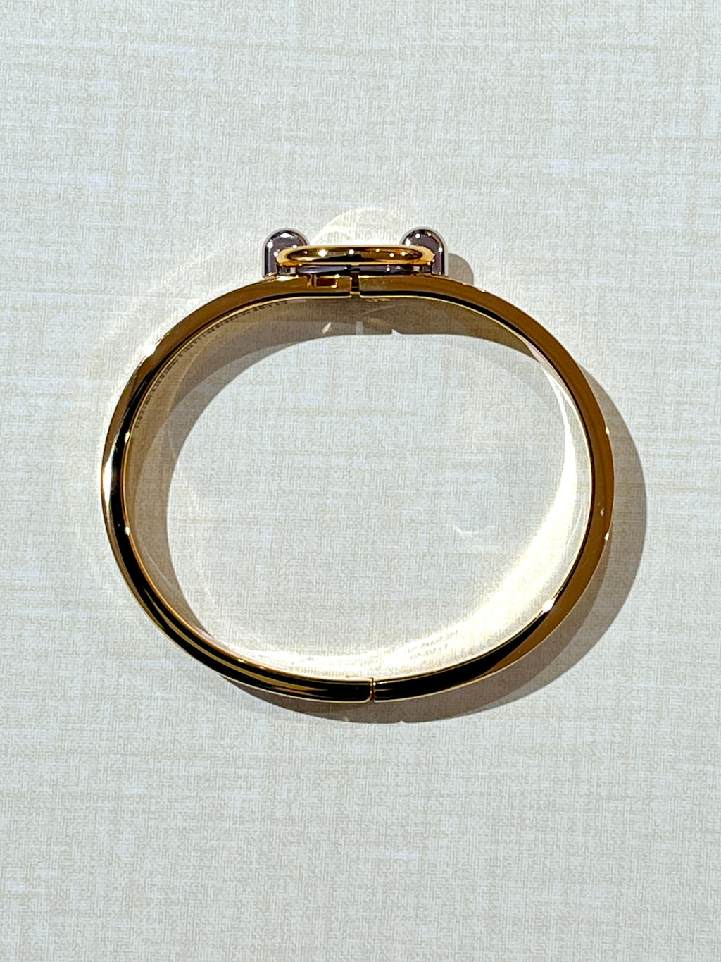 [Unused] Hermès Mini Clic Chaine d'Ancre Cartes a Jouer Bracelet Orfevre Jaune Or/Blanc  PM (Copy)