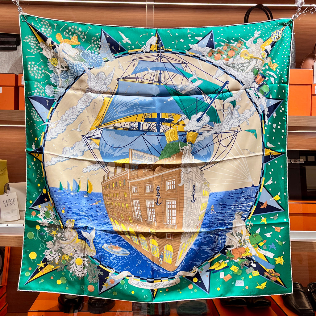 [New] Hermès Scarf 90 Silk