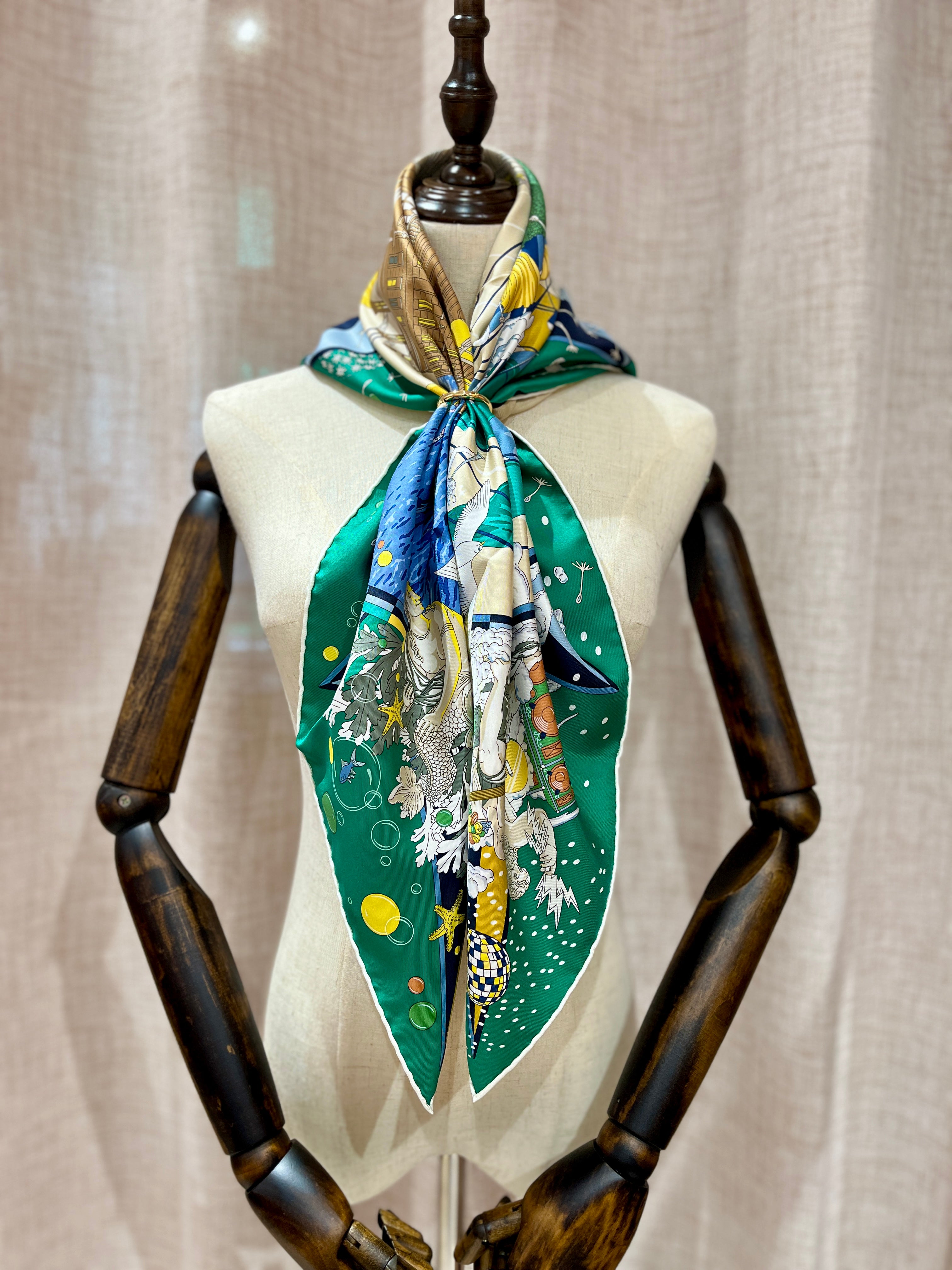 [New] Hermès Scarf 90 Silk