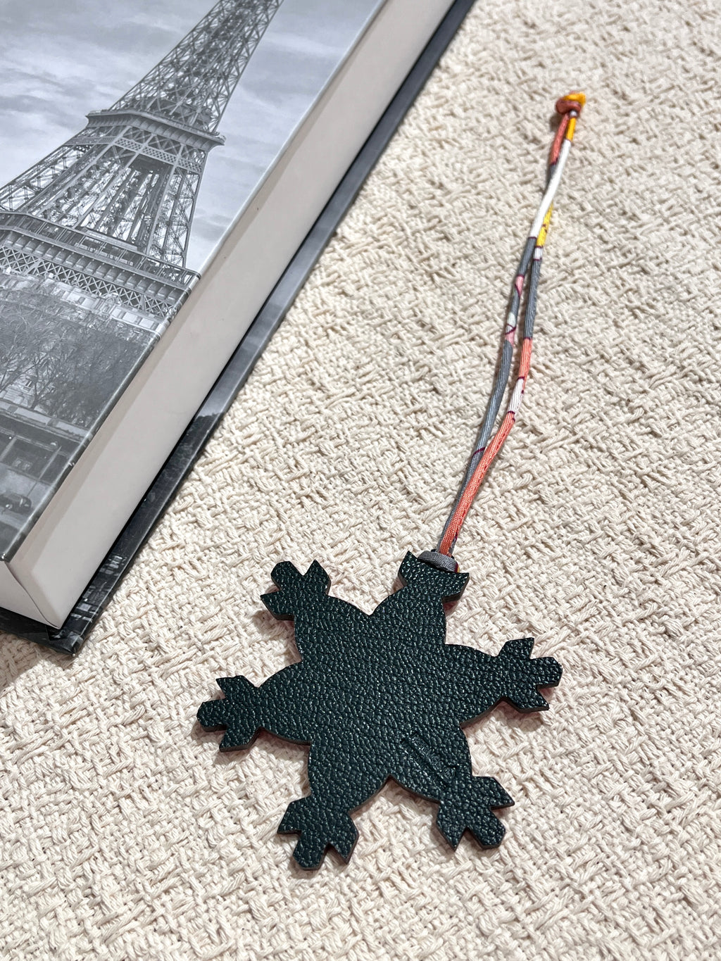 [New] Hermès Snowflake charm Petit H Black/Rose
