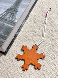 [New] Hermès Snowflake charm Petit H Orange/Rouge sellier