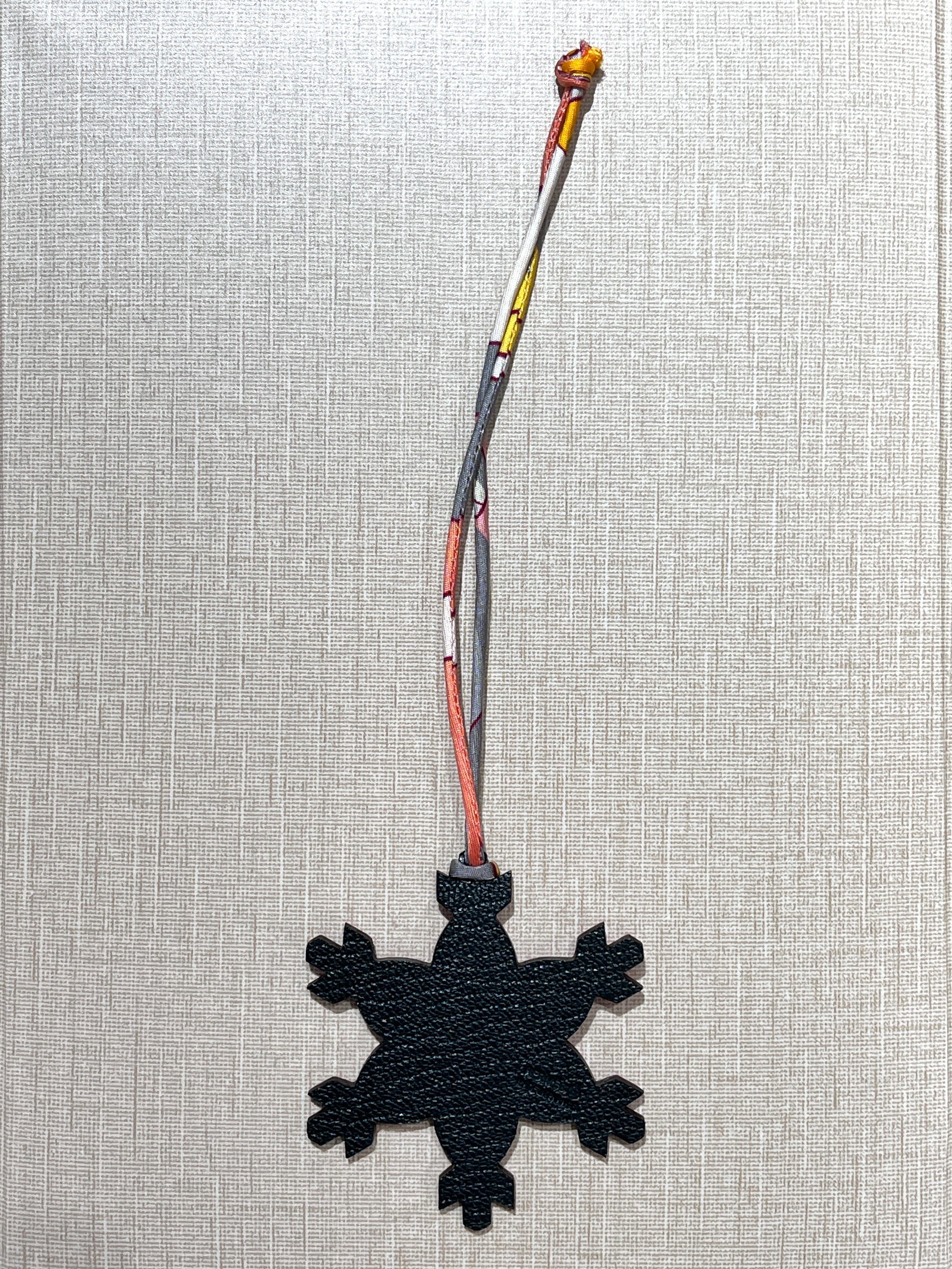 [New] Hermès Snowflake charm Petit H Black/Rose