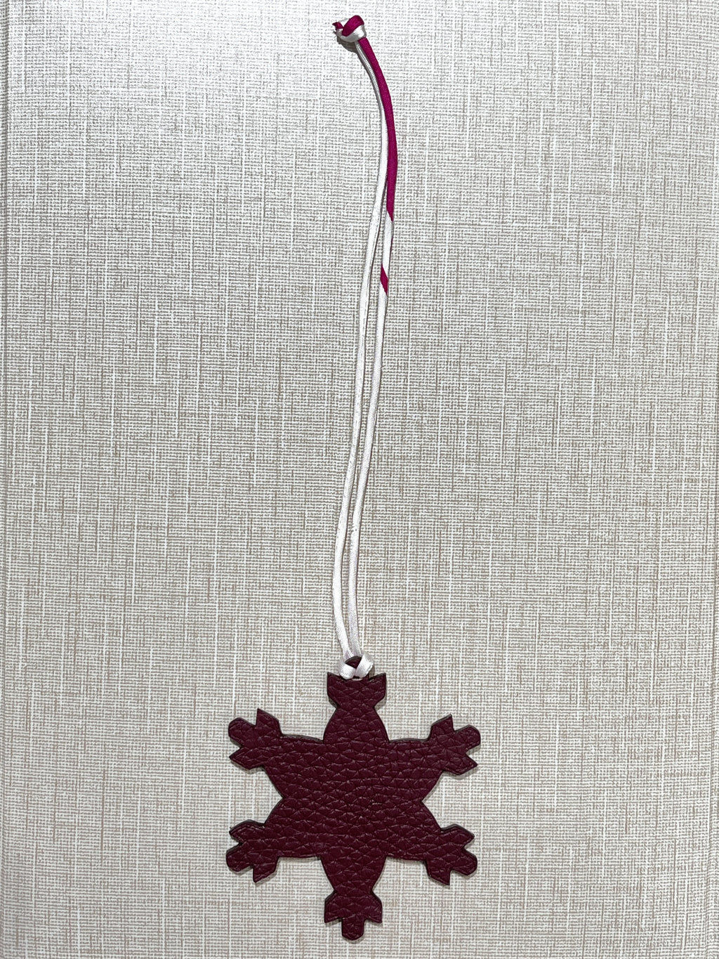 [New] Hermès Snowflake charm Petit H Orange/Rouge sellier