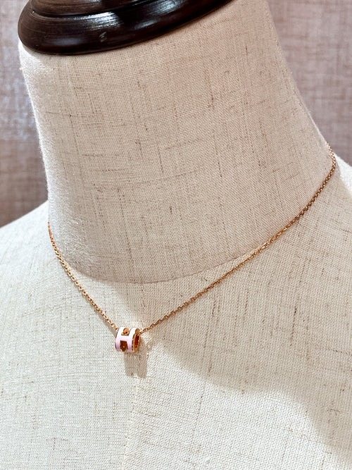 [New] Hermès Mini Pop H Pendant Rose Candeur Rosegold