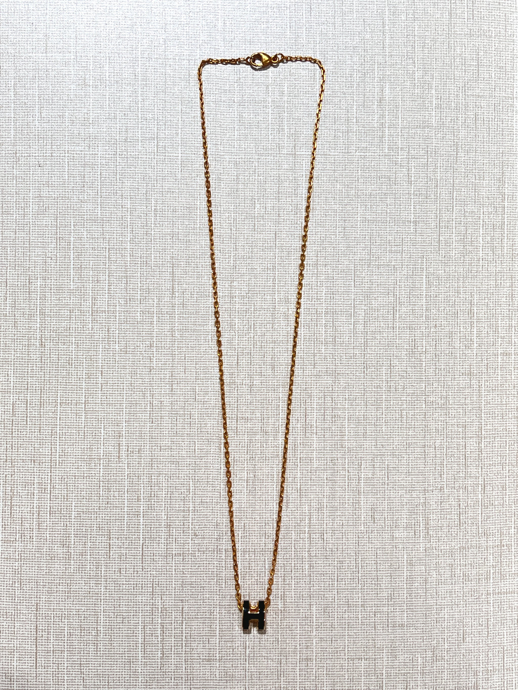[New] Hermès Mini Pop H Pendant Black Gold