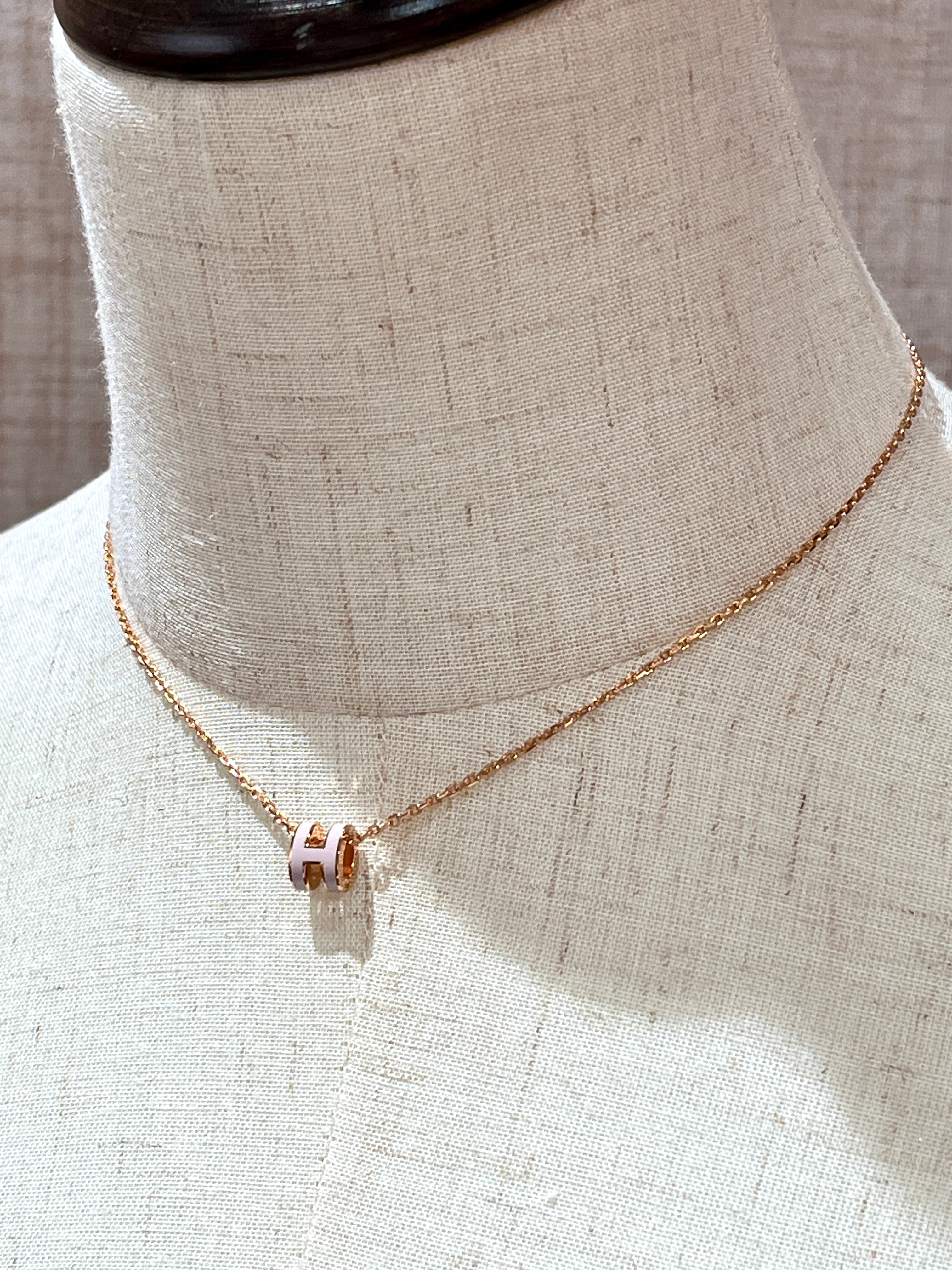 [New] Hermès Mini Pop H Pendant Poudre Rosegold