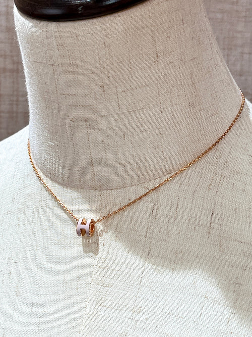 [New] Hermès Mini Pop H Pendant Poudre Rosegold