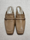 [New] Hermès Groupie Mule Beige Argile Silver 38.5