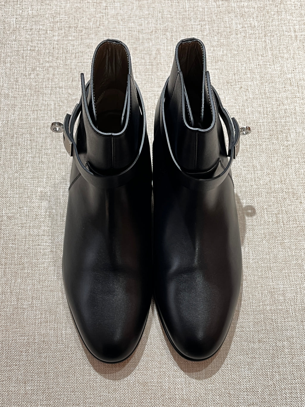 [New] Hermès Neo Ankle Boot Black Silver 38