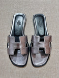 [New] Hermès Oran Nappa Metallise Sandal