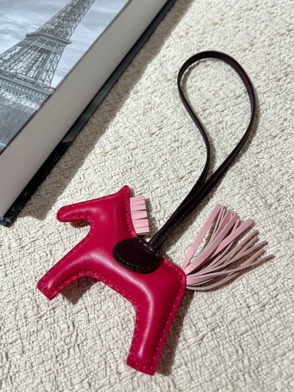 [New] Hermès Rodeo Framboise/Sakura/Rouge Sellier PM