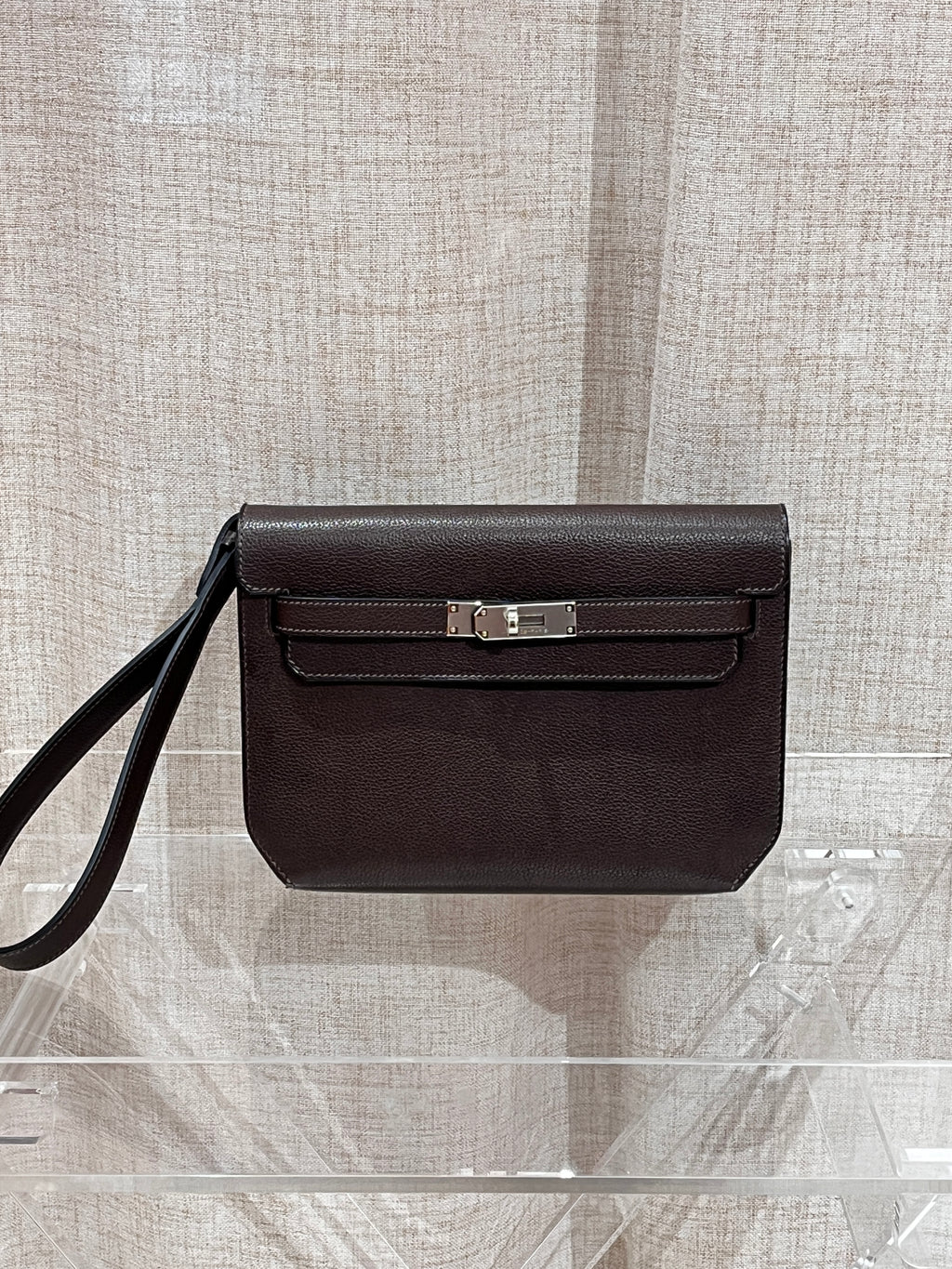 [Preloved] Hermès Kelly Depeches 25 Ebene Barenia CK
