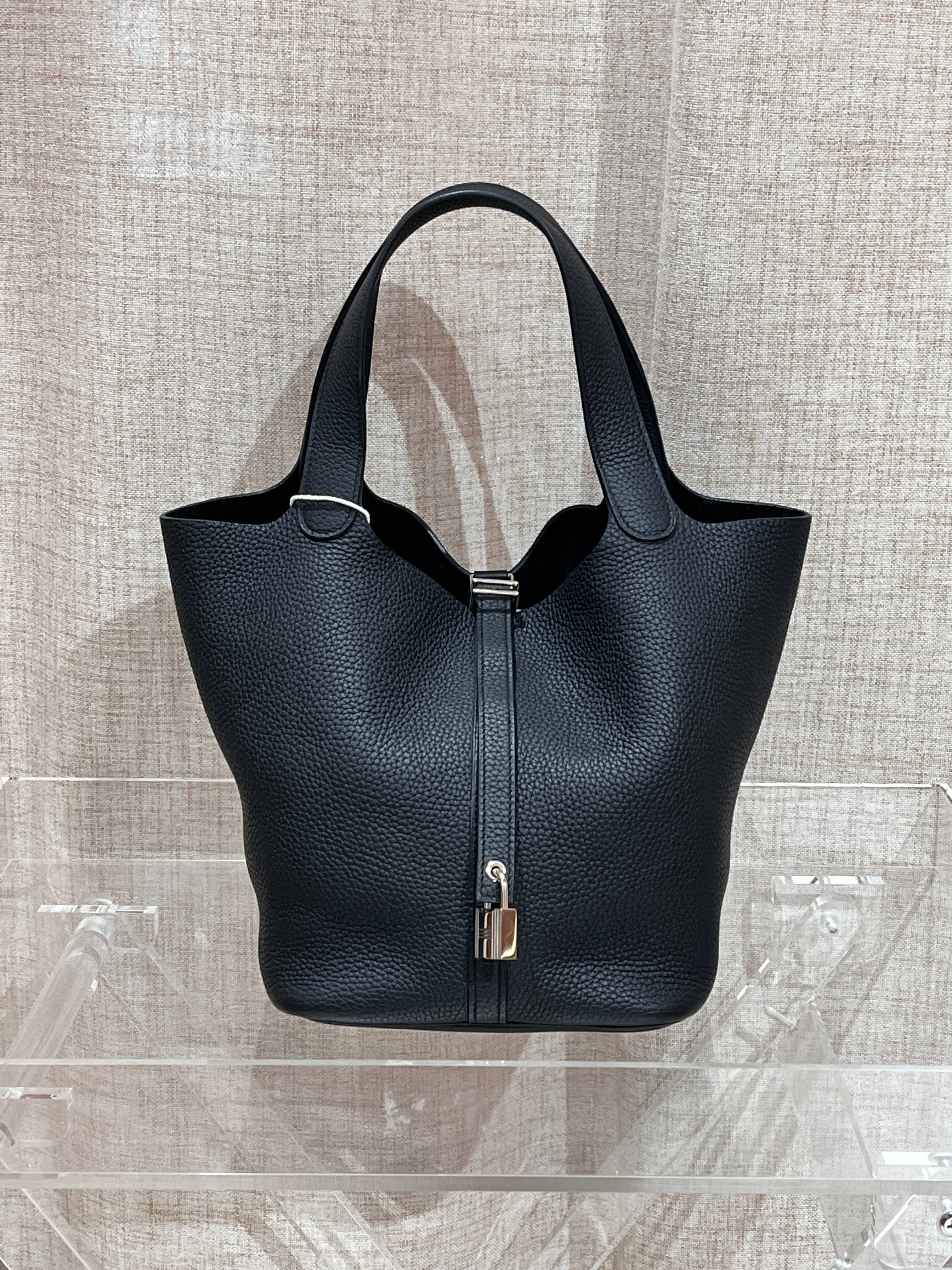 [Preloved] Hermès Picotin 22 Black TC CK