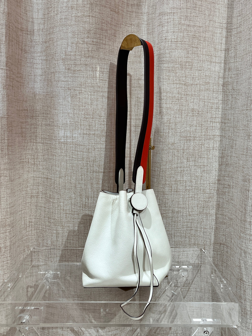 [Preloved] Hermès Licol 17 Blanc Evercolor