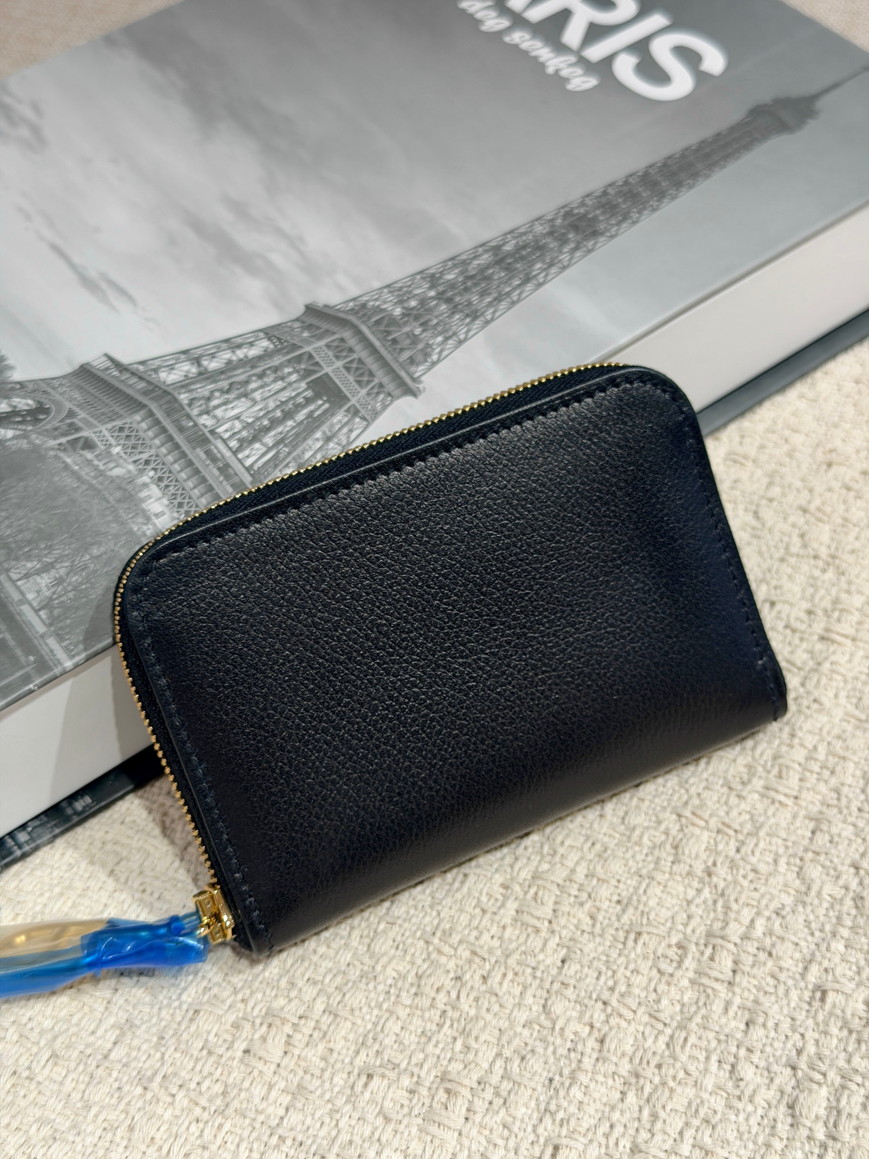 [New] Hermès Zipengo Compact Chaine d' Ancre Black Evercolor CC