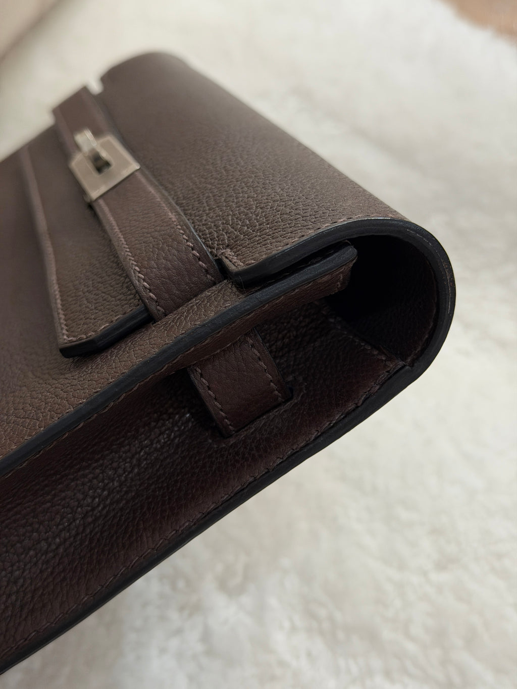 [Preloved] Hermès Kelly Depeches 25 Ebene Barenia CK