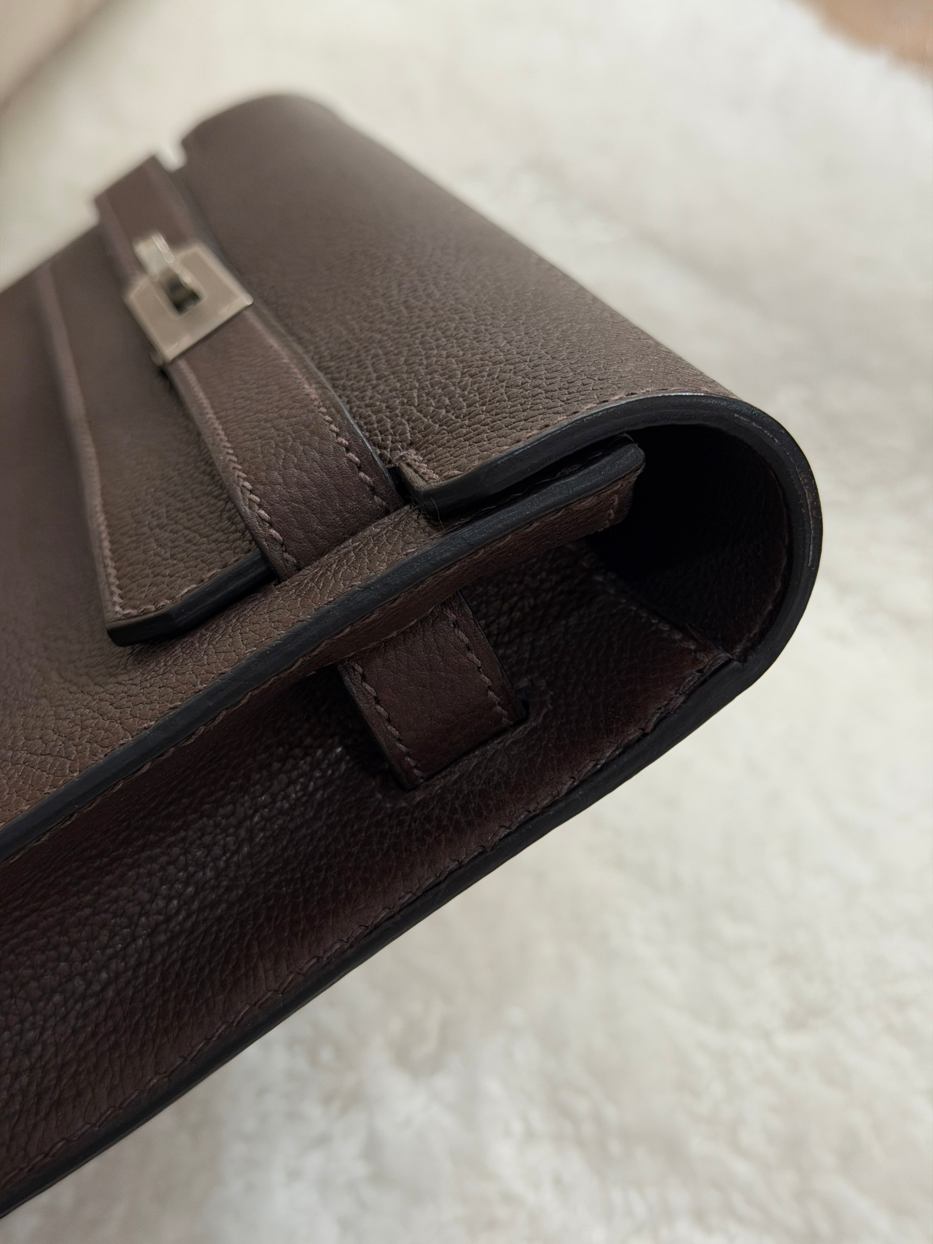 [Preloved] Hermès Kelly Depeches 25 Ebene Barenia CK